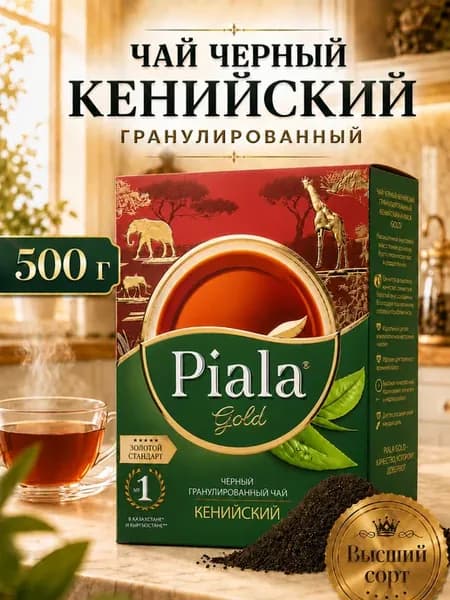Чай черный кенийский гранулированный Piala Gold, 500 грамм
