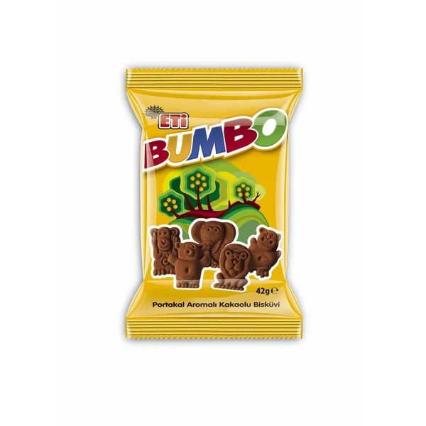 Eti Bumbo Orange Flavored Cocoa Biscuits 42 G - Печенье