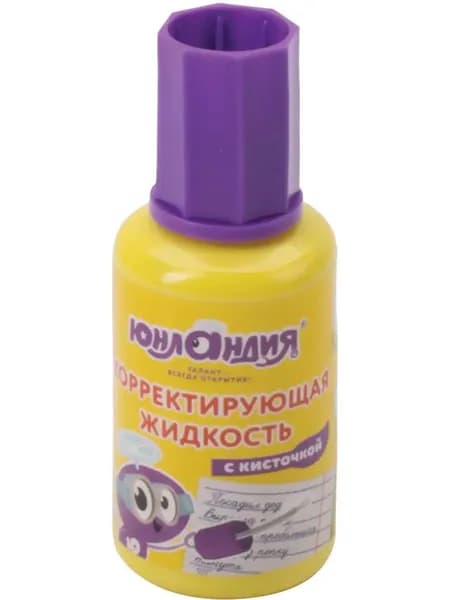 Корректор жидкий Юнландия, 20 мл, быстросохнущая, с кисточкой