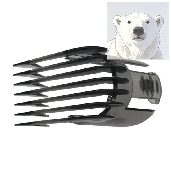 Машинка для стрижки Насадка-расческа для триммера Philips: QC5105 QC5115 QC5120 QC5125 QC5130 QC5135, регулируемая....X_LF-008-kl, черный
