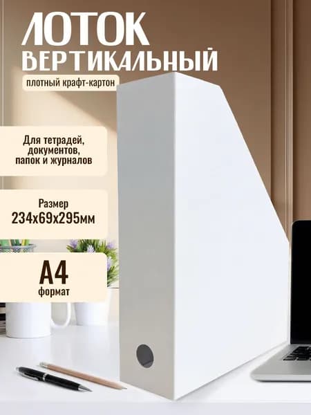 Лоток для бумаги белый 234х69х295