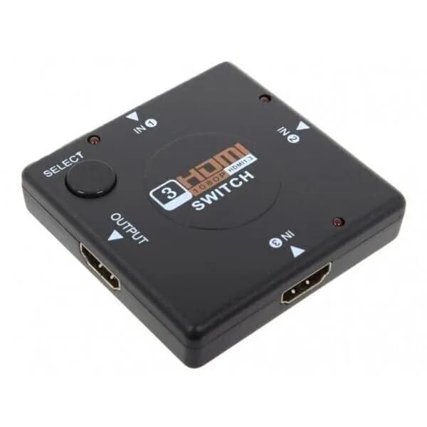 Разветвитель HDMI 3в1 HDMI 1.3b, HDTV 1080, черный