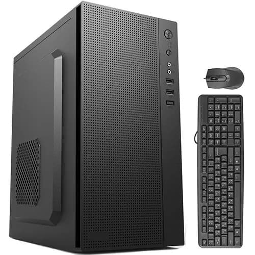 RIWER Системный блок (Intel Core i3-7100, RAM 8 ГБ, SSD 240 ГБ, Intel HD Graphics 630, Windows 10 Pro), черный матовый