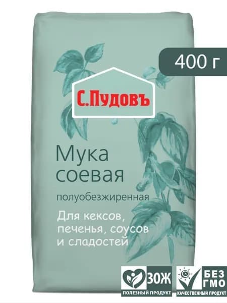 Соевая мука С.Пудовъ, 400 г