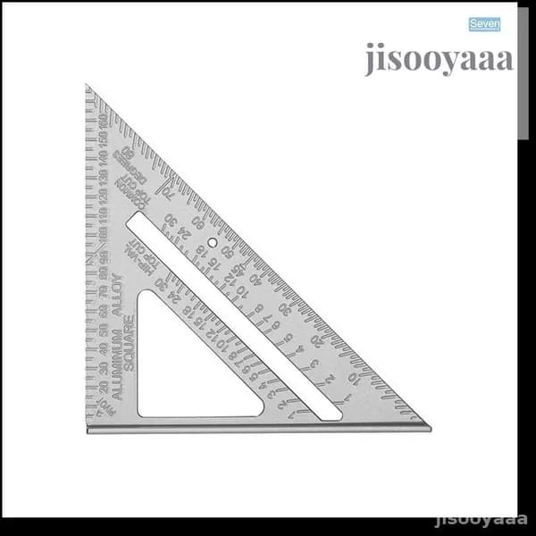 Линейка/угольник 255мм х 185мм, Алюминий