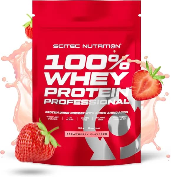 Протеин сывороточный Scitec Nutrition Whey Protein Professional 500 г (Клубника)