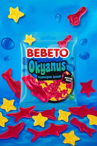 Bebeto Фруктовые сладкие и веселые желейные конфеты 80 г