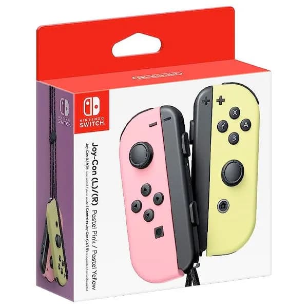 Набор из двух контроллеров Joy-Con Сontrollers (пастельный розовый / пастельный желтый)