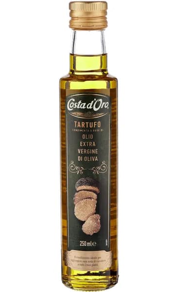 Масло оливковое нерафинированное Extra Vergine Tartufo со вкусом и ароматом трюфеля, Costa d'Oro, 250 мл, Италия