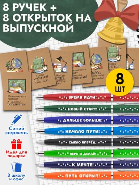 Подарочный набор ручек на Выпускной 2026