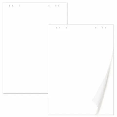 2 шт. Блокнот для флипчарта 65 г/м2, STAFF 60x90см, 20 листов, белый (ЧИСТЫЙ), 116359