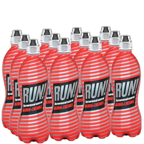 Изотонический напиток RUN Малина и Ежевика (РАН) 0,5л х 12шт