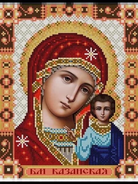 "Богородица Казанская" Основа для вышивания