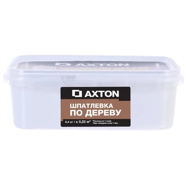 Шпатлёвка (шпаклевка) Axton для дерева 0.4 кг цвет белый