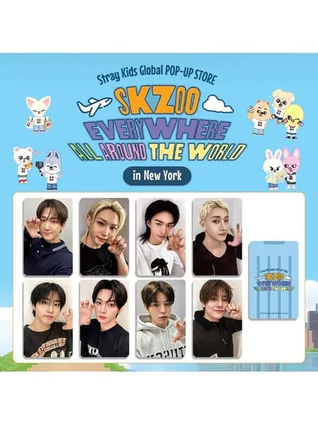 Фотокарточки Stray Kids New York POP-UP Коллекционные карты Подарок для фаната K-pop SKZ карточки