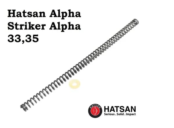Усиленная витая пружина Hatsan Alpha, Striker Alpha, 33, 35 + манжета
