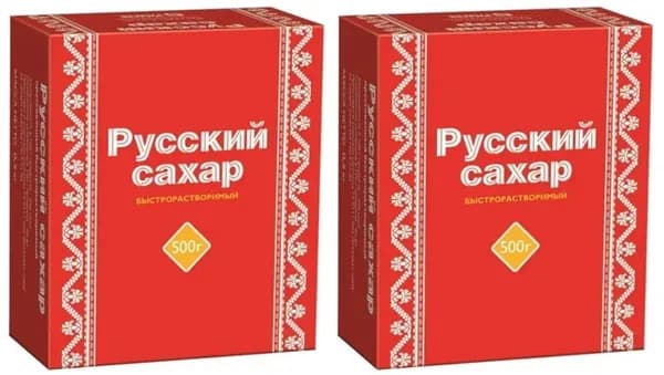 Русский сахар Сахар-рафинад, белый, кусковой, 500 г, 2 уп/