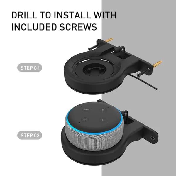 Кронштейн для Echo Dot и Spot с системой управления кабелями