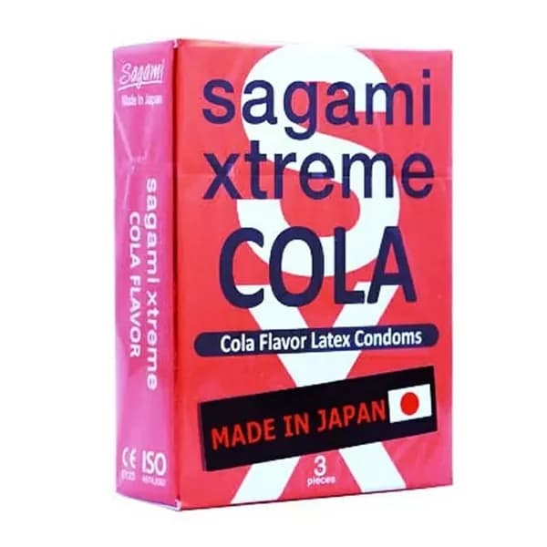 SAGAMI Xtreme Cola, Презервативы Xtreme Cola латексные с ароматом колы 3шт