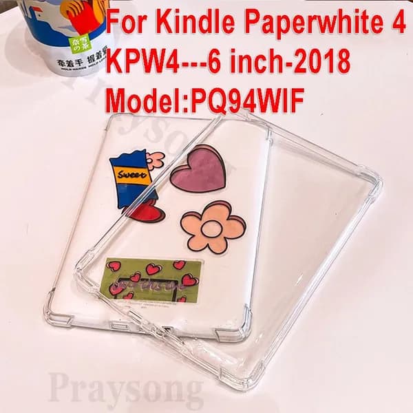 Чехол с подушкой безопасности против падения для Kindle Paperwhite 4 Case 2018 6 дюймов KPW4 Case для Kindle 10th Gen PQ94WIF Защита PaperWhite Funda