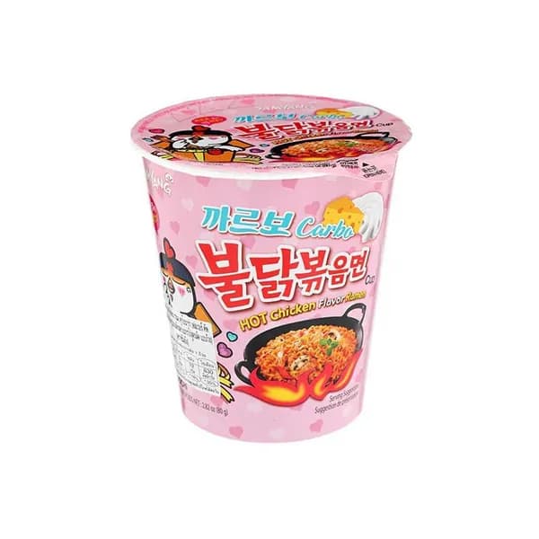 Samyang Лапша быстрого приготовления Хот Чикен Карбонара, острая курица в соусе карбонара, 80 г