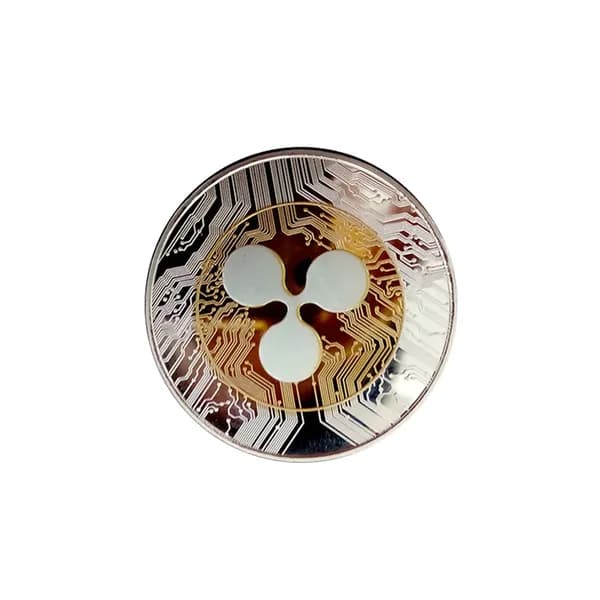 Памятная монета Ripple с покрытием из 1 шт., криптовалюта XRP