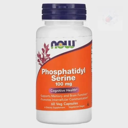 NOW Foods, Phosphatidyl Serine, 100 мг, 60 вегетарианских капсул