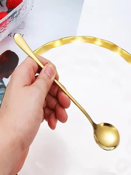 Ложка для коктейля 1 предм. золотой