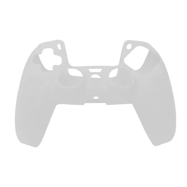 Силиконовый чехол для PS5 с противоскользящими вставками, белый