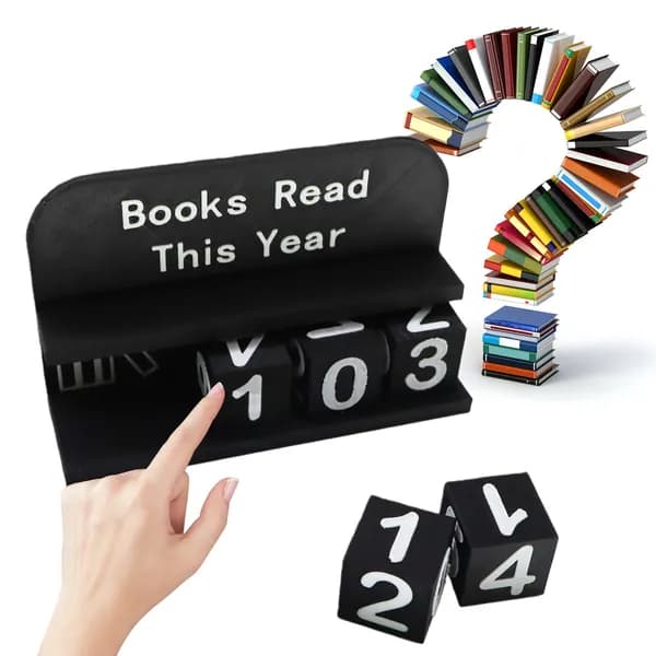 Счётчик прочитанных книг 3D-печать из PLA, чёрный, 130 80 40 мм