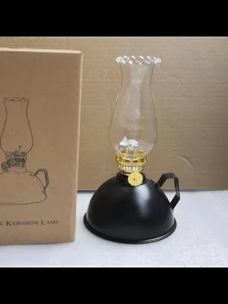 Керосиновая лампа ретро для кемпинга, 20 см