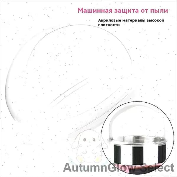 Купол для сахарной ваты PC-1-LP прозрачный пластиковый 520x520x310 мм 2 кг Китай