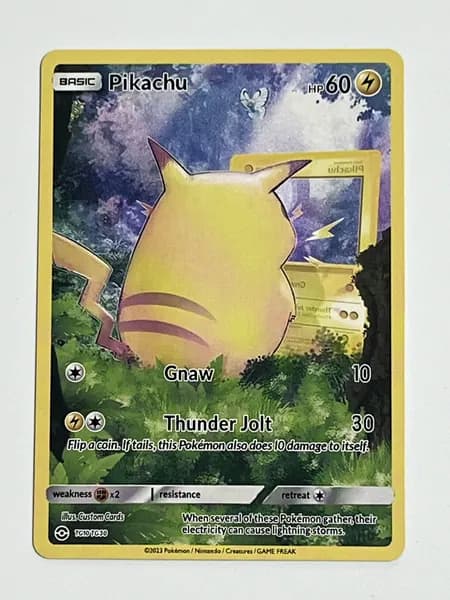 Портативные карты PKM 1 Настройка и прокси высококачественной не фольги Pikachu #GT10GT30