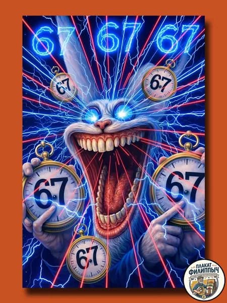 Постер "676767", 30х20 см