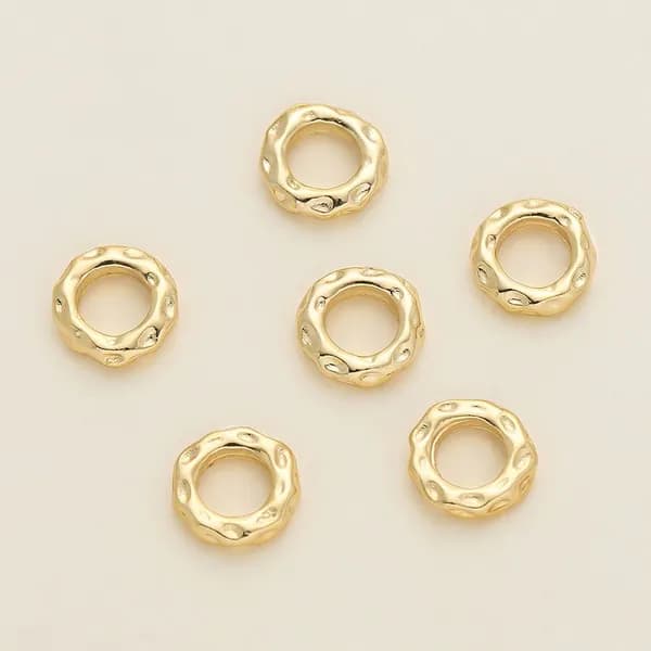 бусины для рукоделия, цвет золота 14k , 5шт.