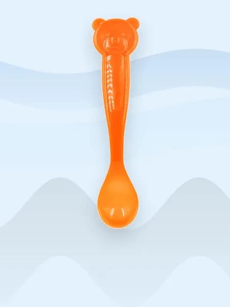 Ложка-термоиндикатор для кормления, от оранжевого к желтому