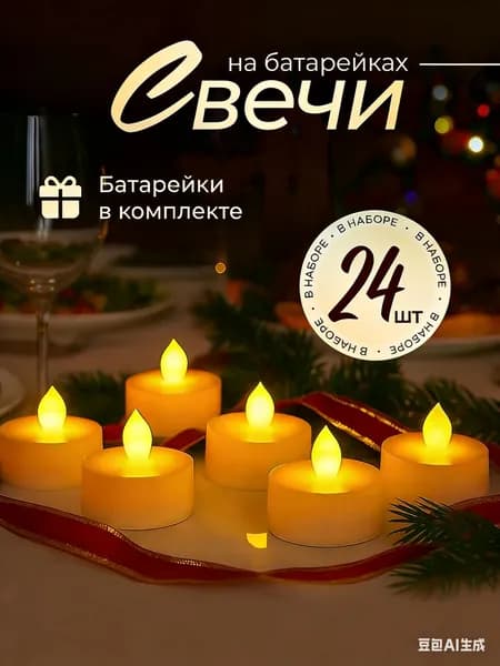 Свечи поминальные "Иланг-иланг", 3 см х 3 см, 24 шт