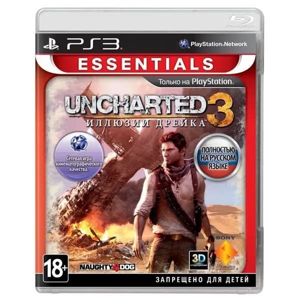 Игра Uncharted 3: Иллюзии Дрейка. Essentials для PS3 Sony