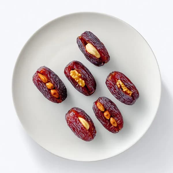 Ассорти фиников с орехами: грецкий, миндаль, кешью, 6 шт, 140 г, Ozon fresh