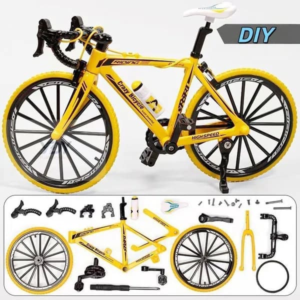 Модель велосипеда 1:8, реалистичная, с подвижными частями, для сборки DIY