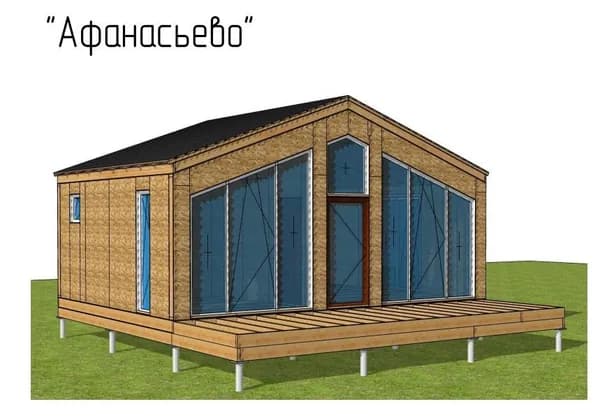 Дом "Афанасьево" (для самостоятельной сборки). Для постоянного проживания, дачи, глэмпинга, туристической базы.