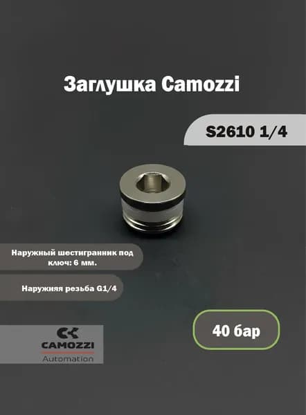 Заглушка Camozzi S2610 1/4