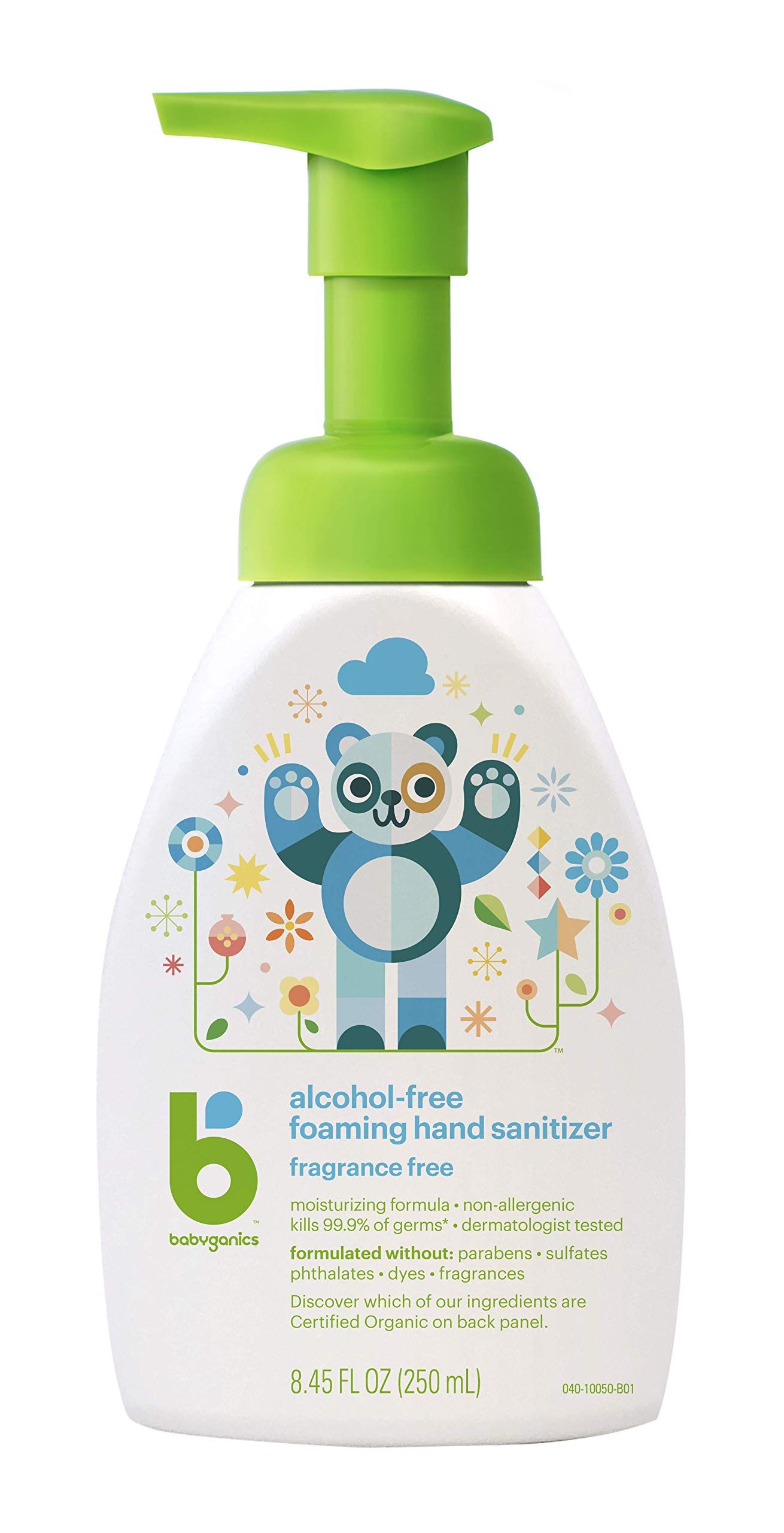 Пенящееся дезинфицирующее средство для рук Babyganics без спирта, 250 мл