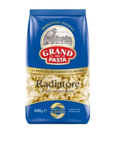 Grand Di Pasta Макаронные изделия Radiatore гребешки, 400 г/