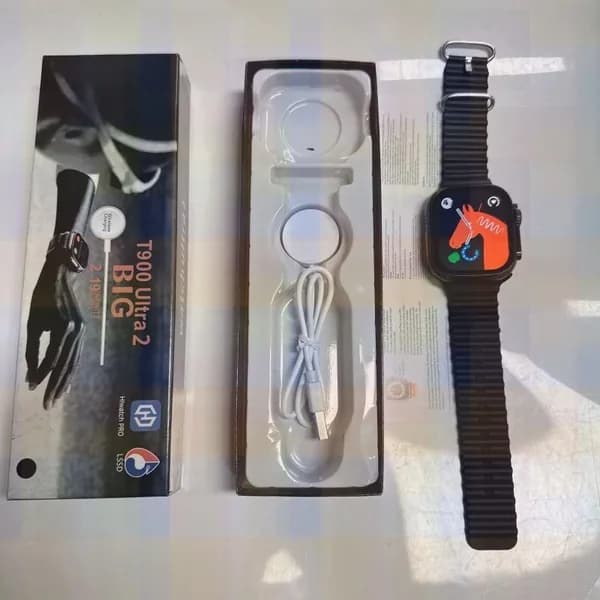 Смарт-часы, 49mm, T900 Ultra2 Black,49mm,спортивные Bluetooth-часы 9 серии для мужчин и женщин, беспроводная зарядка, мониторинг состояния здоровья, спортивные часы на открытом воздухе, воспроизведение музыки, будильники, обои для рабочего стола на заказ