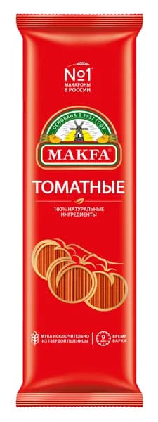 Макароны Makfa / Макфа Томатные вермишель длинная из твердых сортов пшеницы 500г / макаронные изделия
