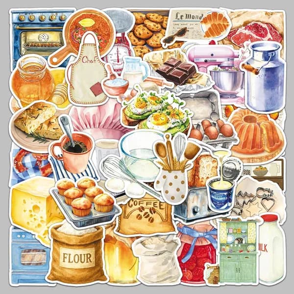 Наклейки, листов: 50