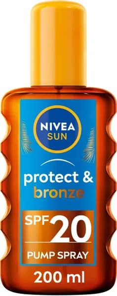 Nivea Sun Солнцезащитное масло Быстрый загар и защита кожи SPF 20 200 мл