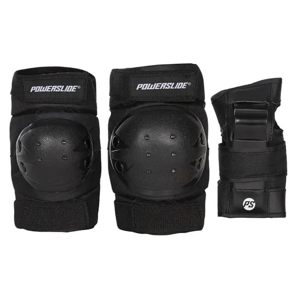 Защита Для Роликов (3 Элемента) Powerslide Basic Kids Set Black (Us:xxs)