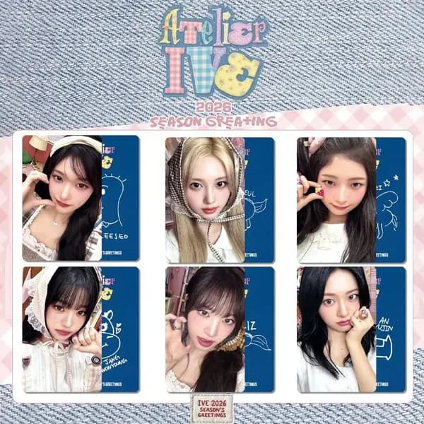 Карточки IVE K-Pop карты Коллекционная карточка 5.4*8.6cm 6 шт